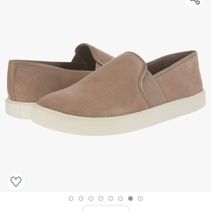 Vince Preston slip on suede tan brown sneakers  size 9.5